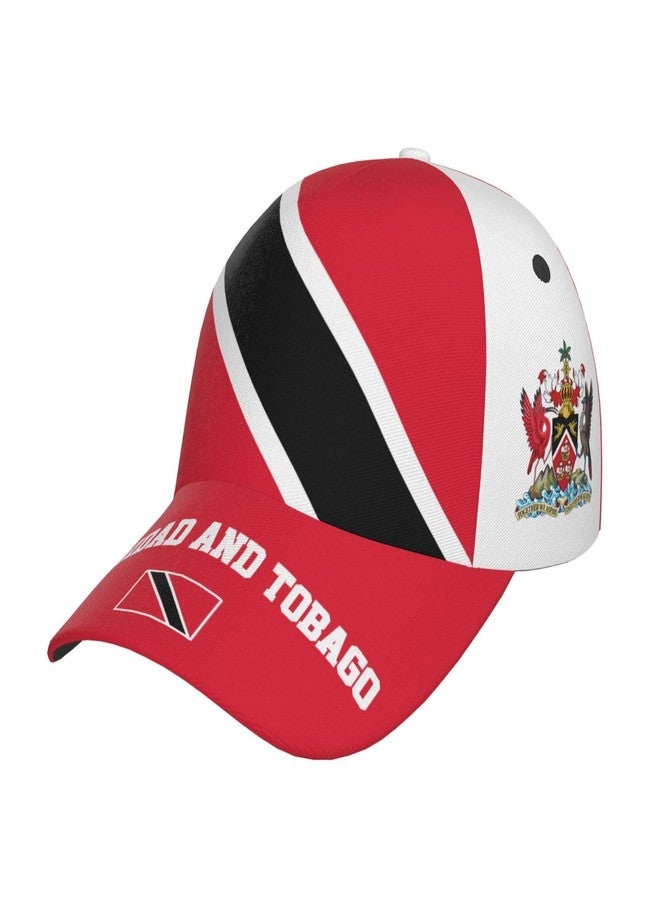 Krirteh Trinidad and Tobago Flag Baseball Cap for Men Women, Fashion Flag of Trinidad and Tobago Hat Adjustable Sun Protection Visor Caps Trucker Hat Patriotic Caps - Image 1